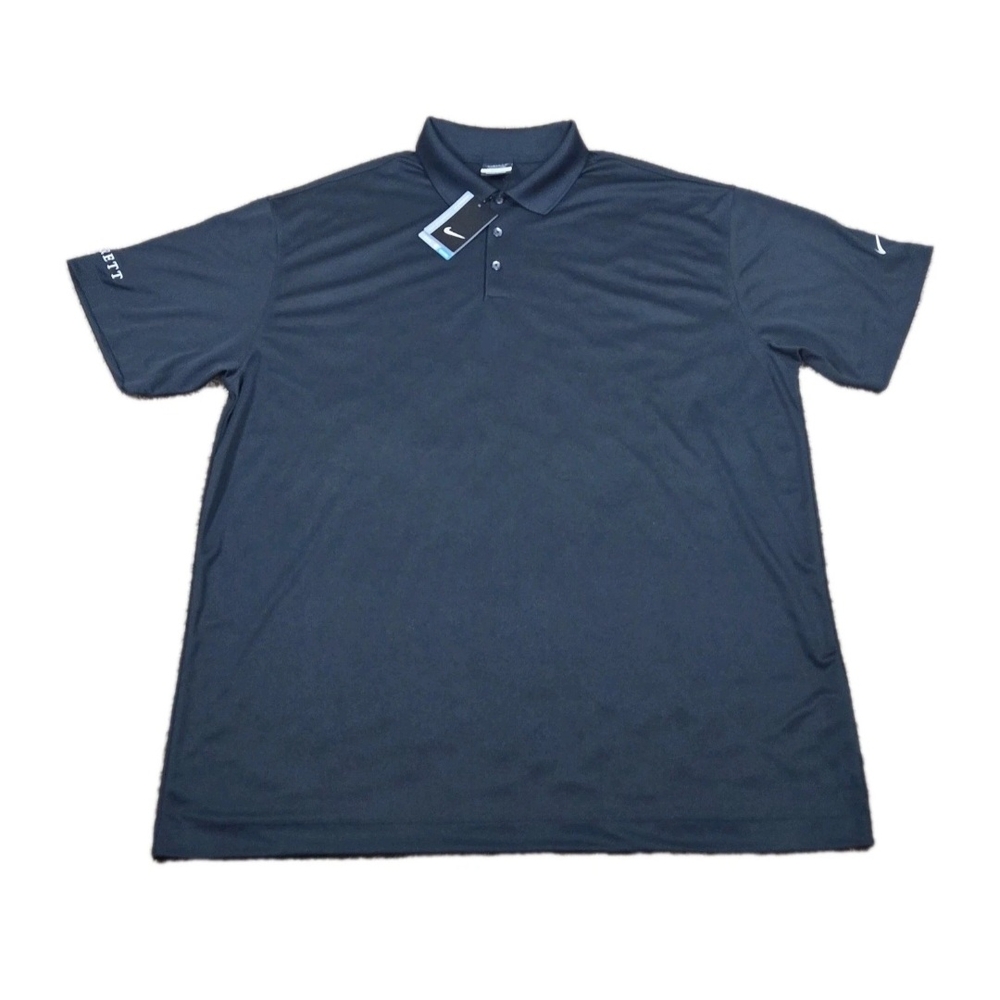 Nike Golf Mens Size 3XL Dri-Fit Barrett Swoosh Embroidered Labeled Buttons Polo